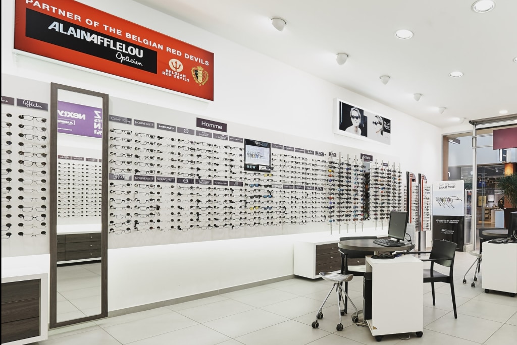 Magasin Opticien Centre commercial Shopping Center Nivelles, 18 Chaussée de Mons - unité 66 1400 NIVELLES intérieur