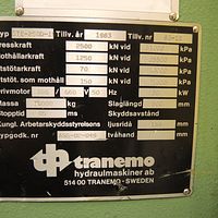 Hydraulic Press-Tranemo - Image 6