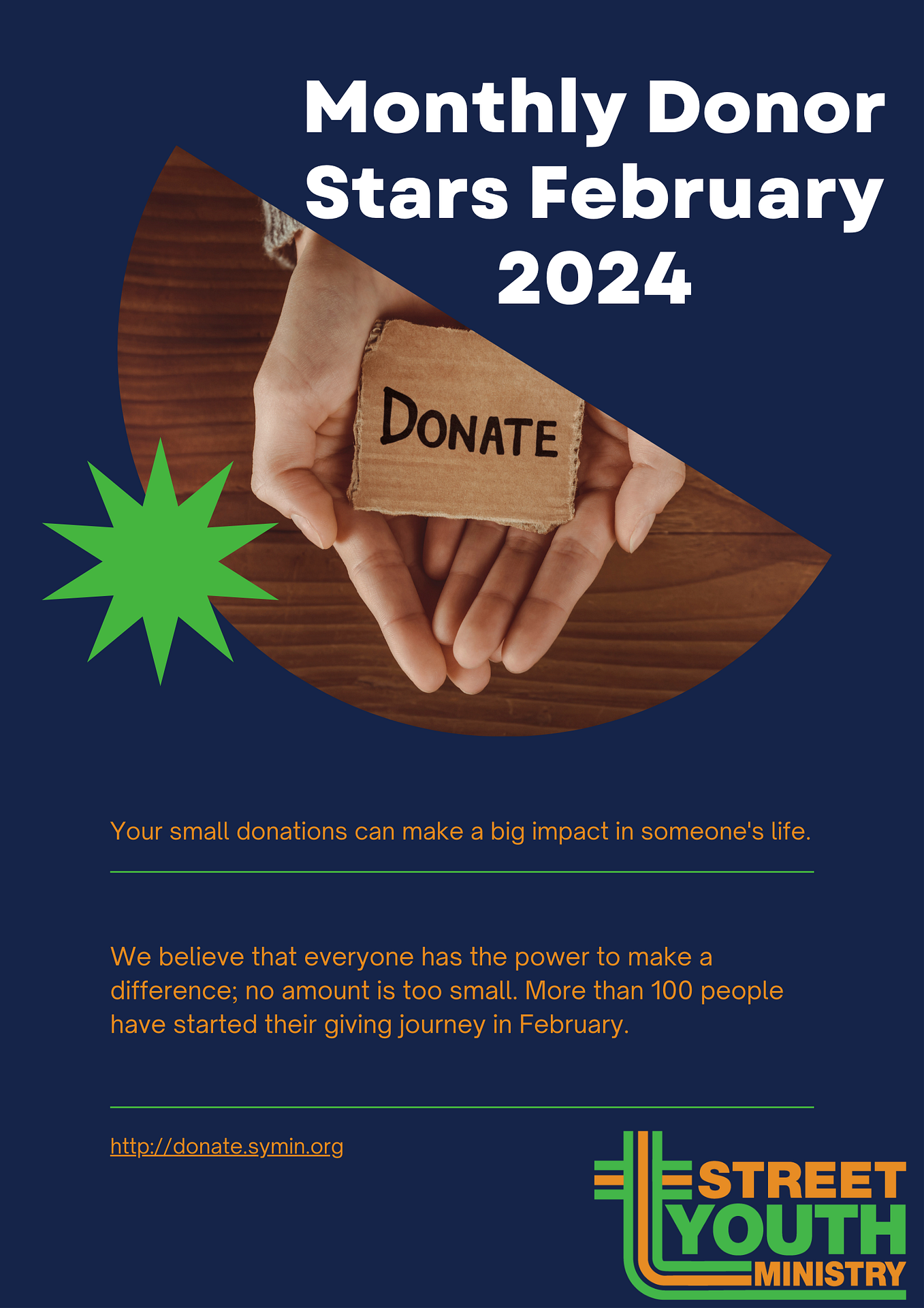 Monthly Donor Stars Feb 2024