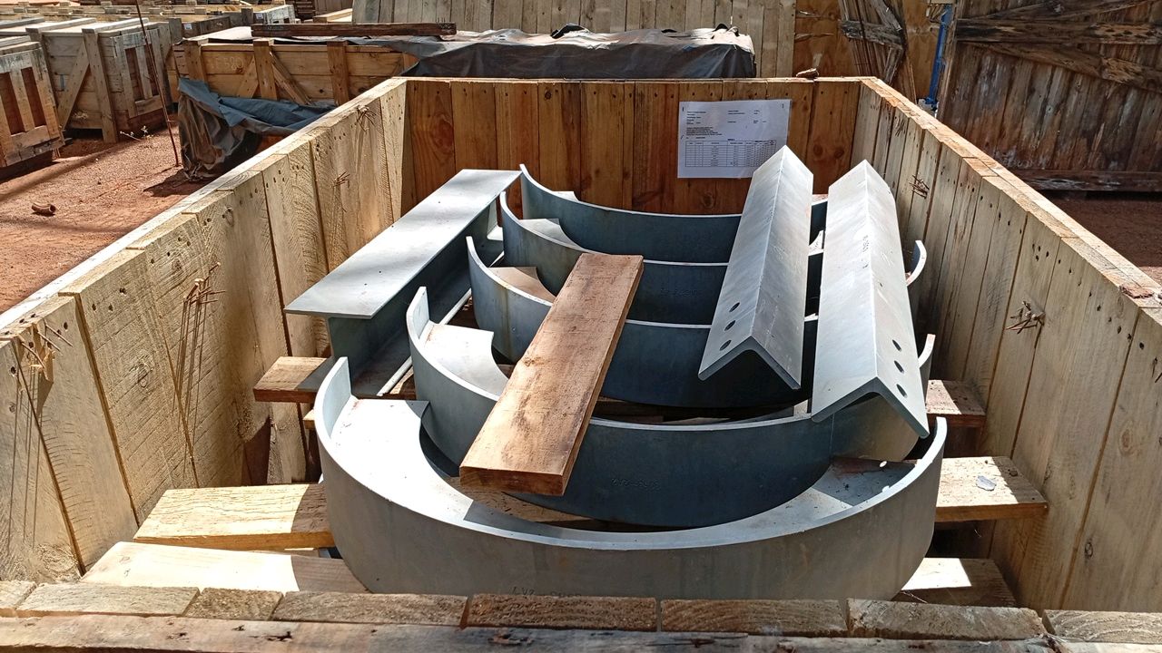 Structural Assembly Kit Curved Metal Segments and Angles with Holes