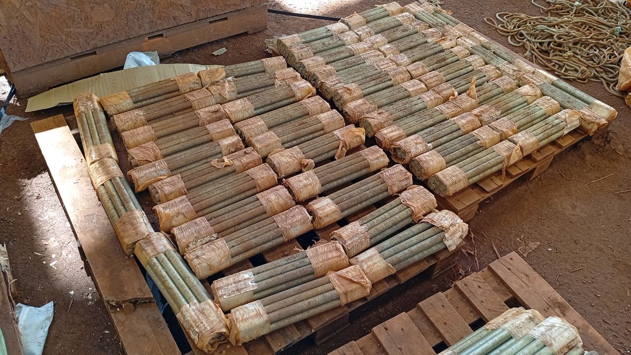 Lot of Threaded Bars and Miscellaneous Items