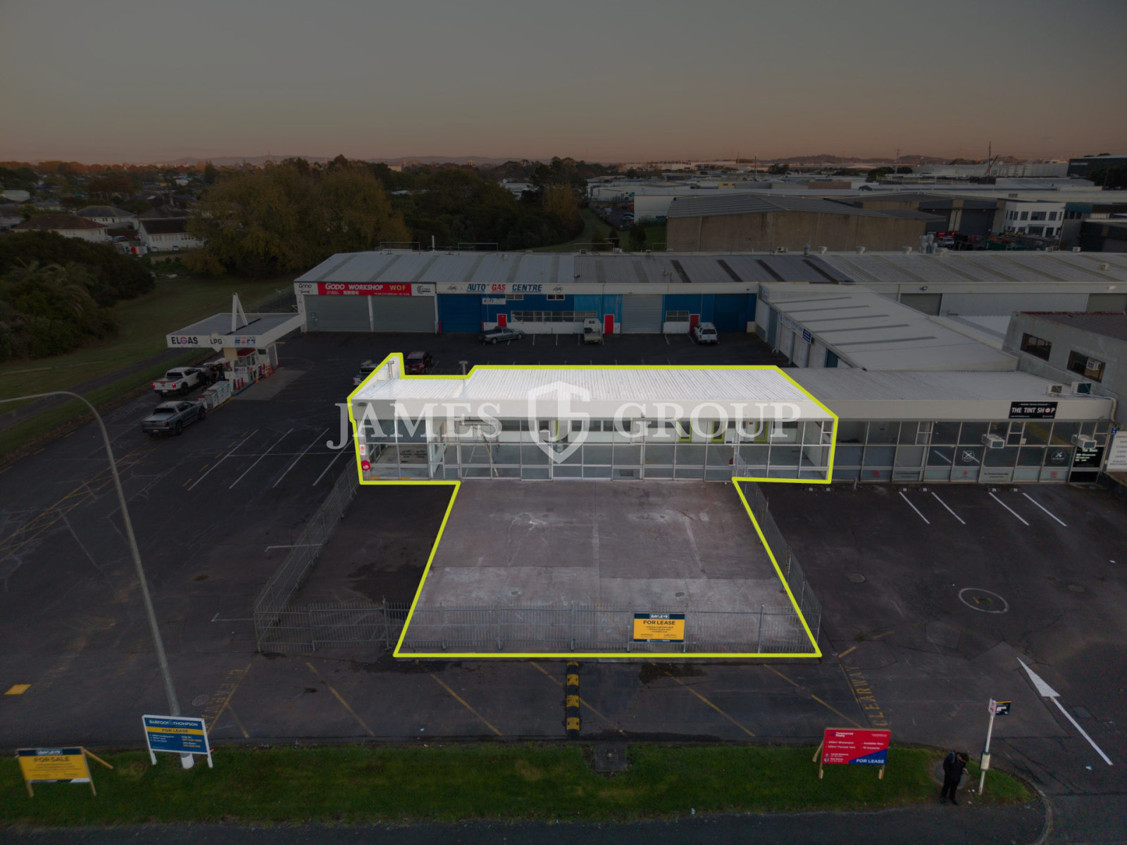 High Profile Secure Yard + Retail Area