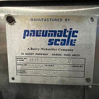 Filler/Capper-Barry-Wehmiller Pneumatic Scale - Image 7