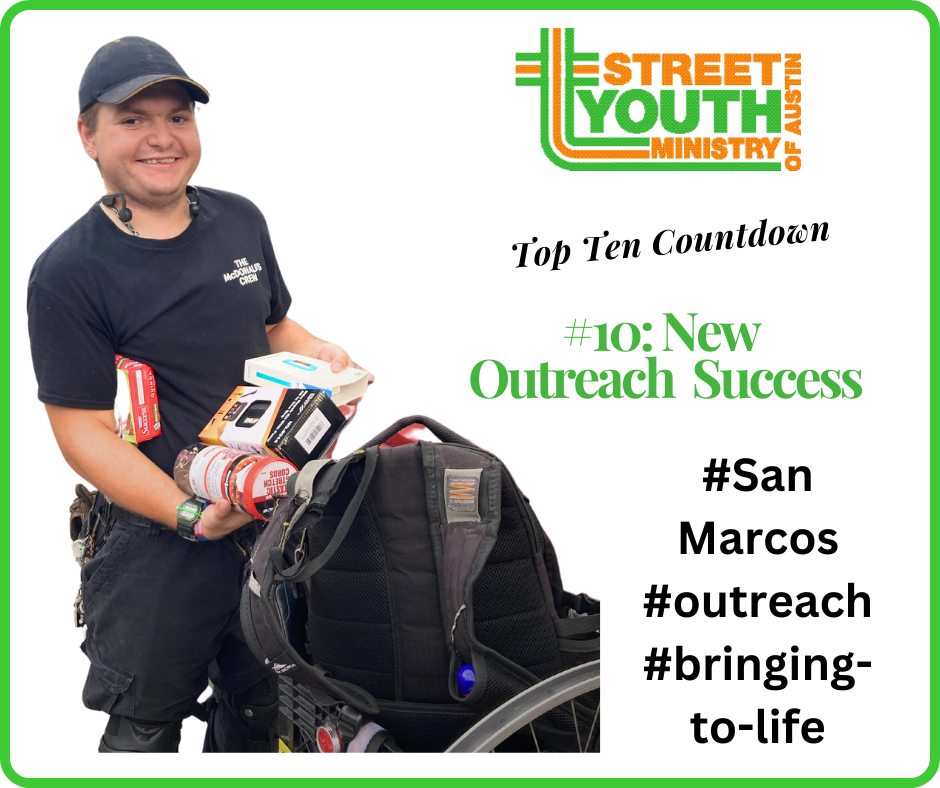 Street Youth Ministry Top Ten Countdown #10: New Outreach Success
