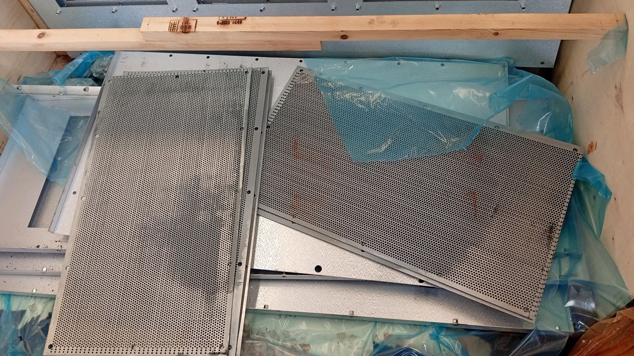Set of Galvanized Metal Sheets