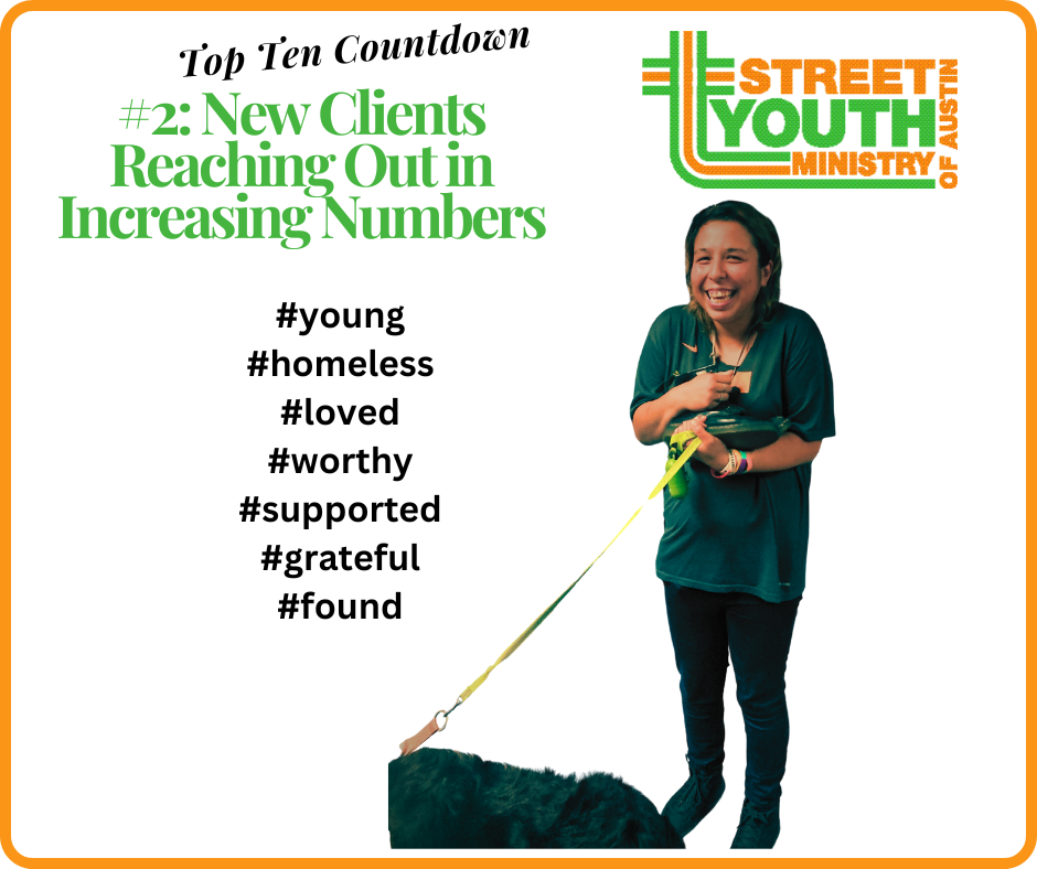 Street Youth Ministry Top Ten Countdown #2: New Clients Reaching Out