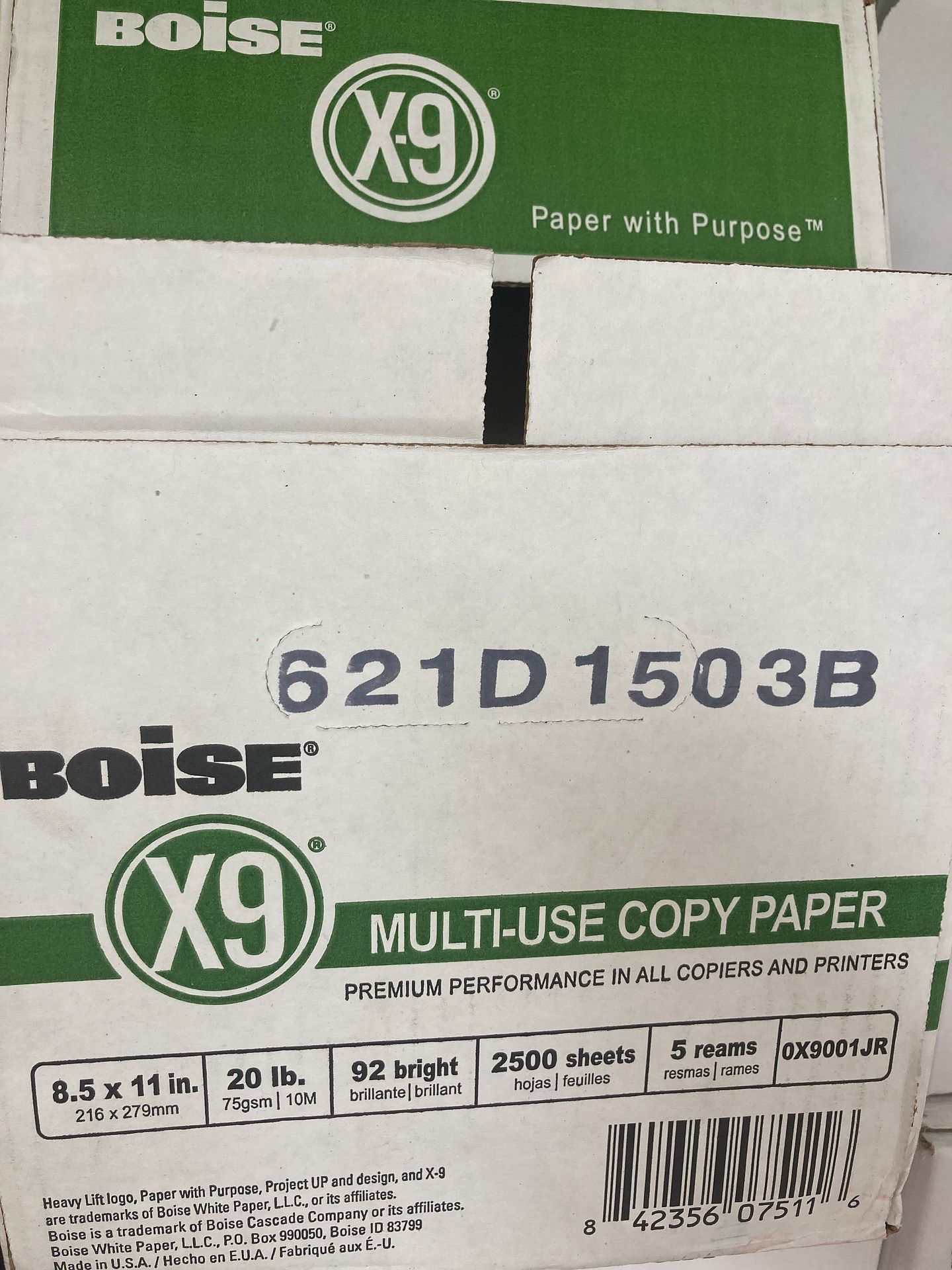 White printer/copier paper