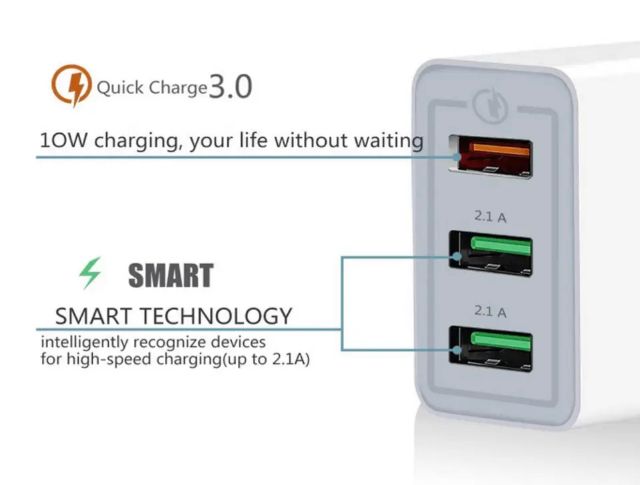 Triple Quick Charger Block