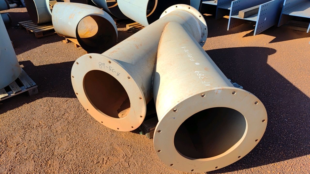 Lot of High Voltage Pipes and Insulators / Street 6