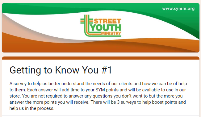 Visitor Survey #1