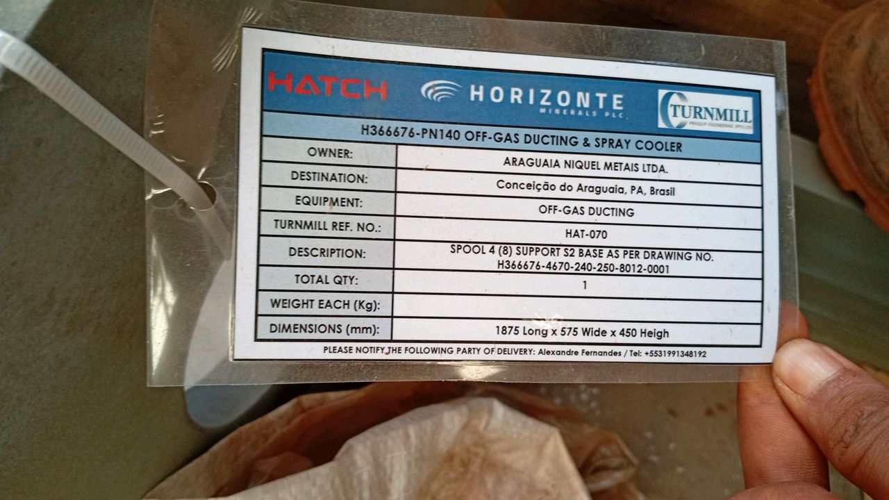 Hatch Special Metal Anchors for Industrial Exhaust Ducts (off-gas ducting)