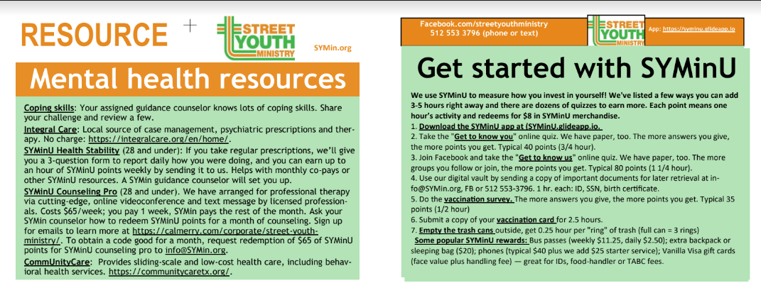 Mental Health Resources (RC 20)