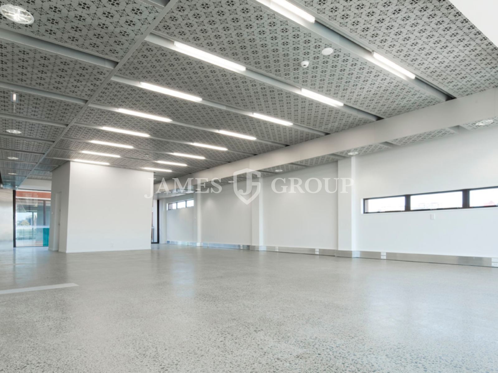Open-plan Office With Polished Concrete Floors