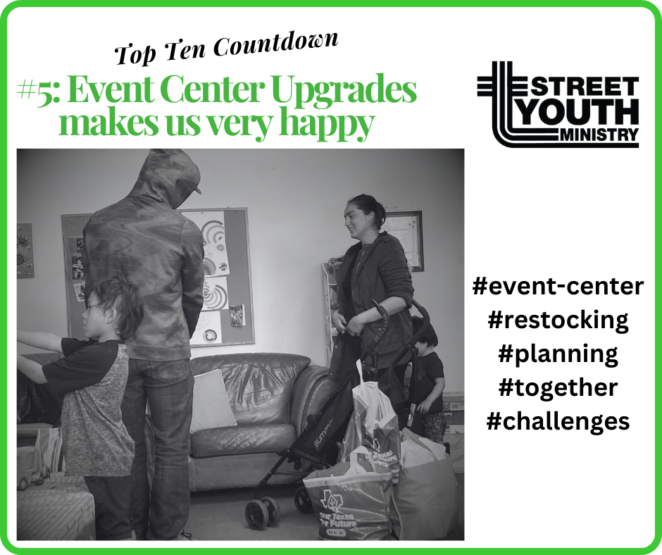 Street Youth Ministry Top Ten Countdown #5: Event Center Upgrades Make Us Very Happy