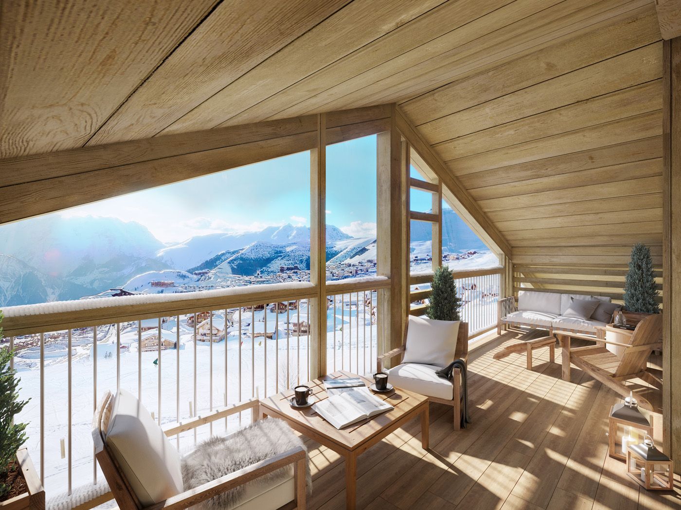 Penthouse de 2 quartos À Venda em Alpe d'Huez Grand Domaine, Alpes Franceses