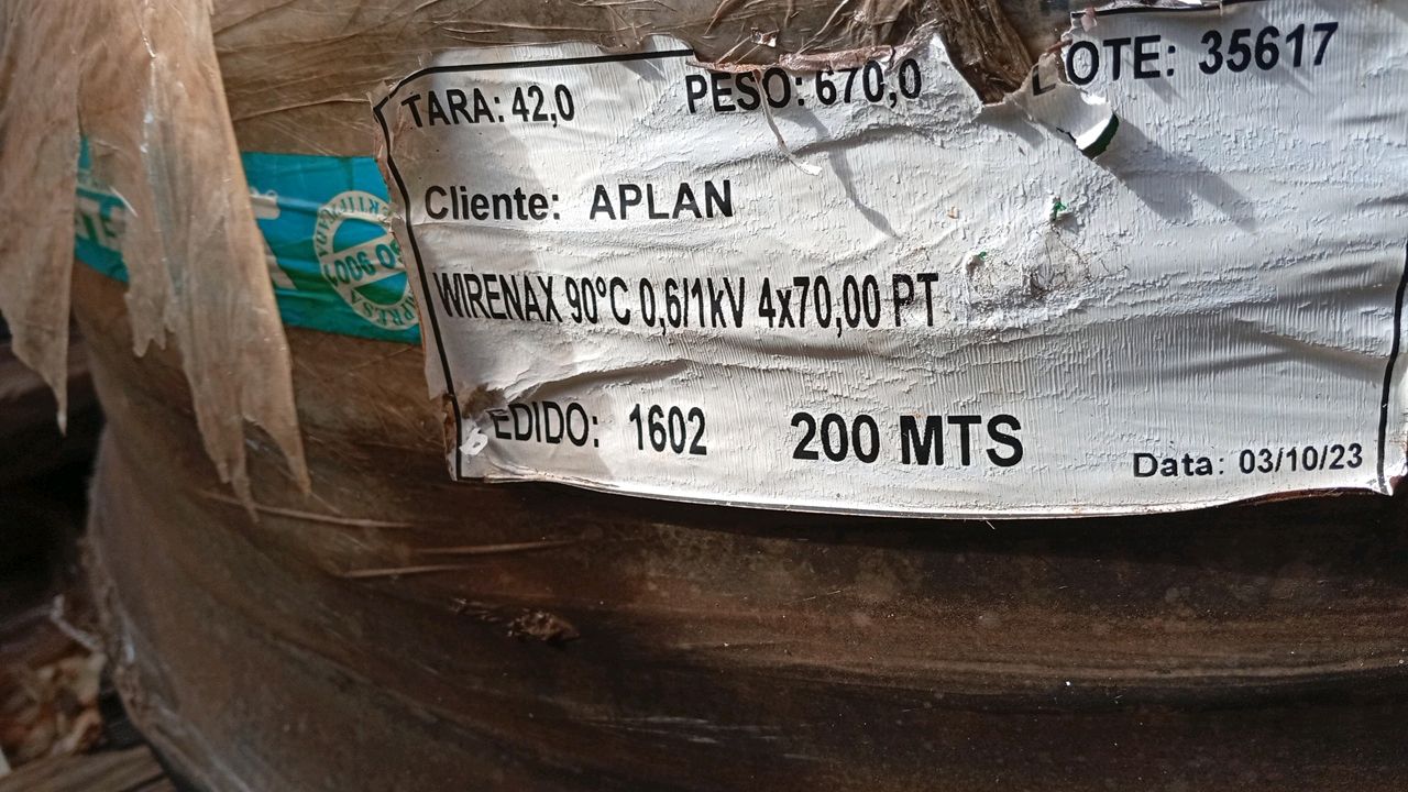Lot with Wirenax 1x240mm² 50m and 4x70mm² 200m