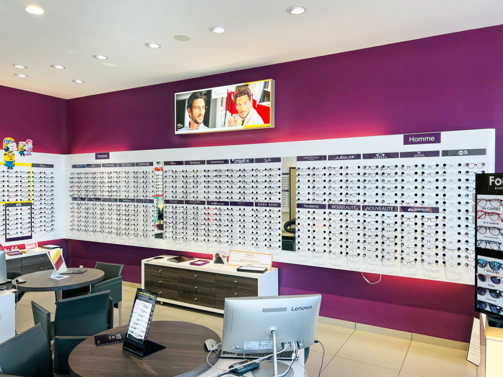 Magasin Opticien C.C. Brico Leclerc - route de la Plage 40600 BISCARROSSE intérieur