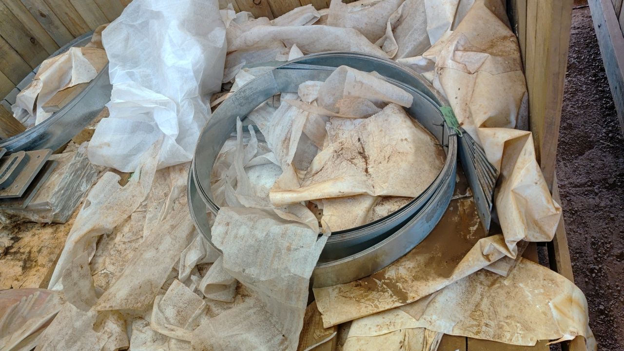 Box with various process items
