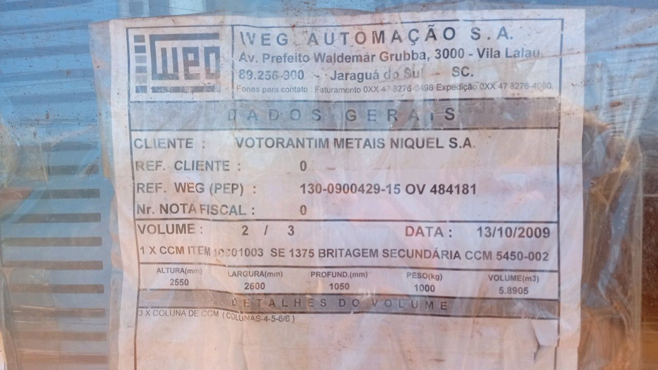 WEG CCM-5450-002 440V/800A