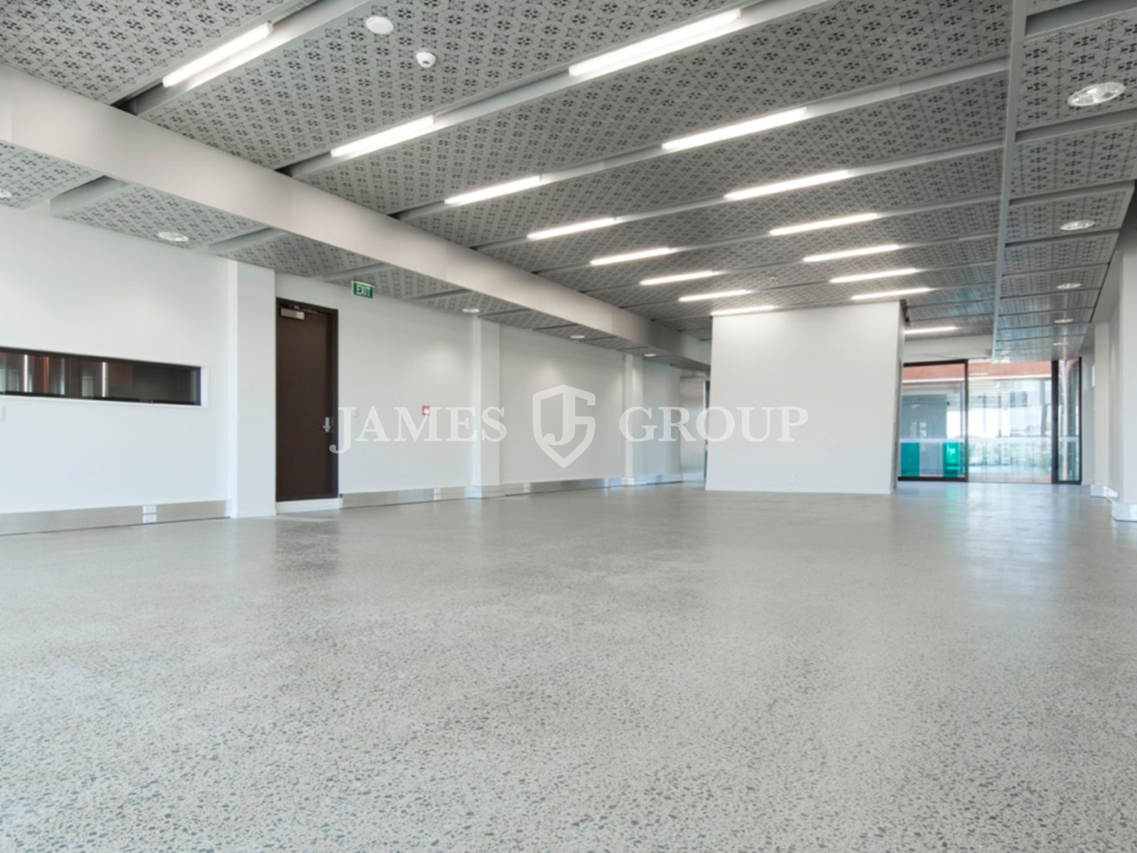 Open-plan Office With Polished Concrete Floors