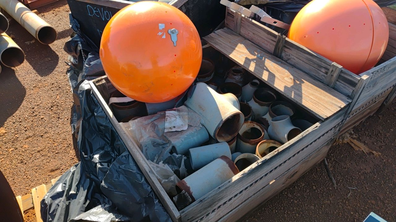 Lot of High Voltage Pipes and Insulators / Street 6