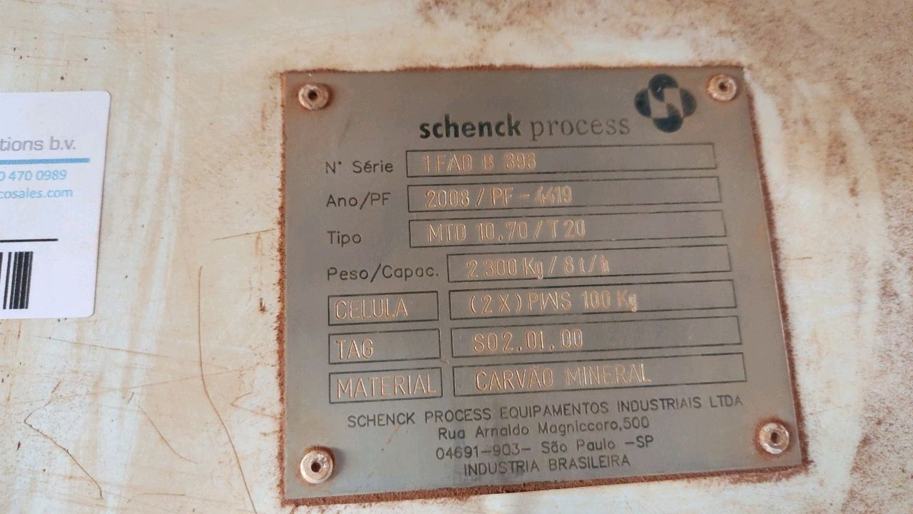 Schenck Process MTD 10.70 Belt Feeder Scale