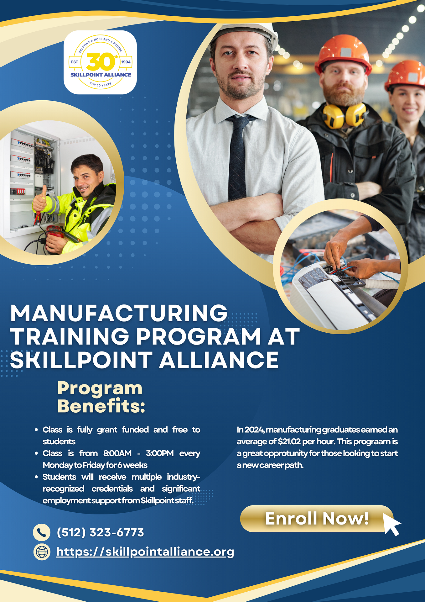 Manufacturing Technician Program at Skillpoint Alliance