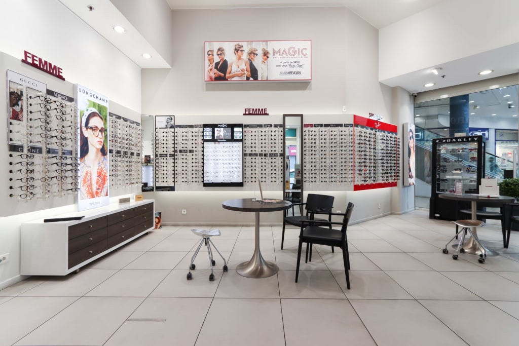 Magasin Opticien C.C. Espace 59100 ROUBAIX intérieur