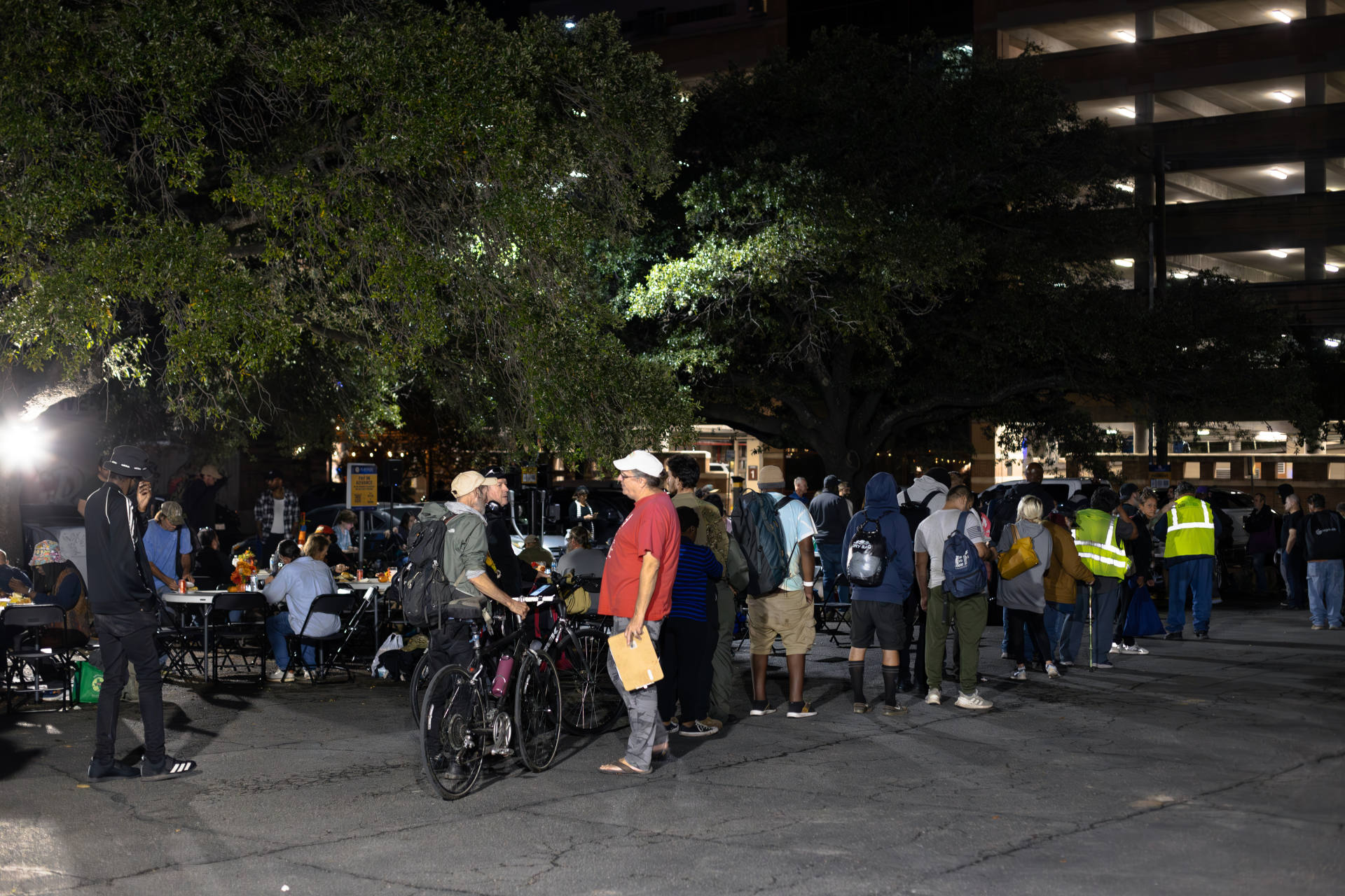 Numbers on the street increased