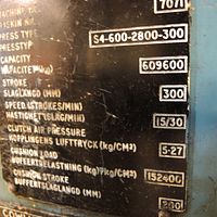 600T Double Column Mechanical Pressline-Cowlishaw Walker - Image 12