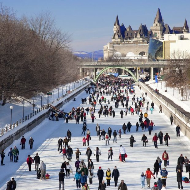 Rideau Canal Frozen