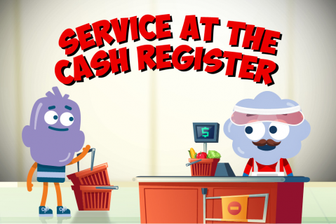 Service at the Cash Register