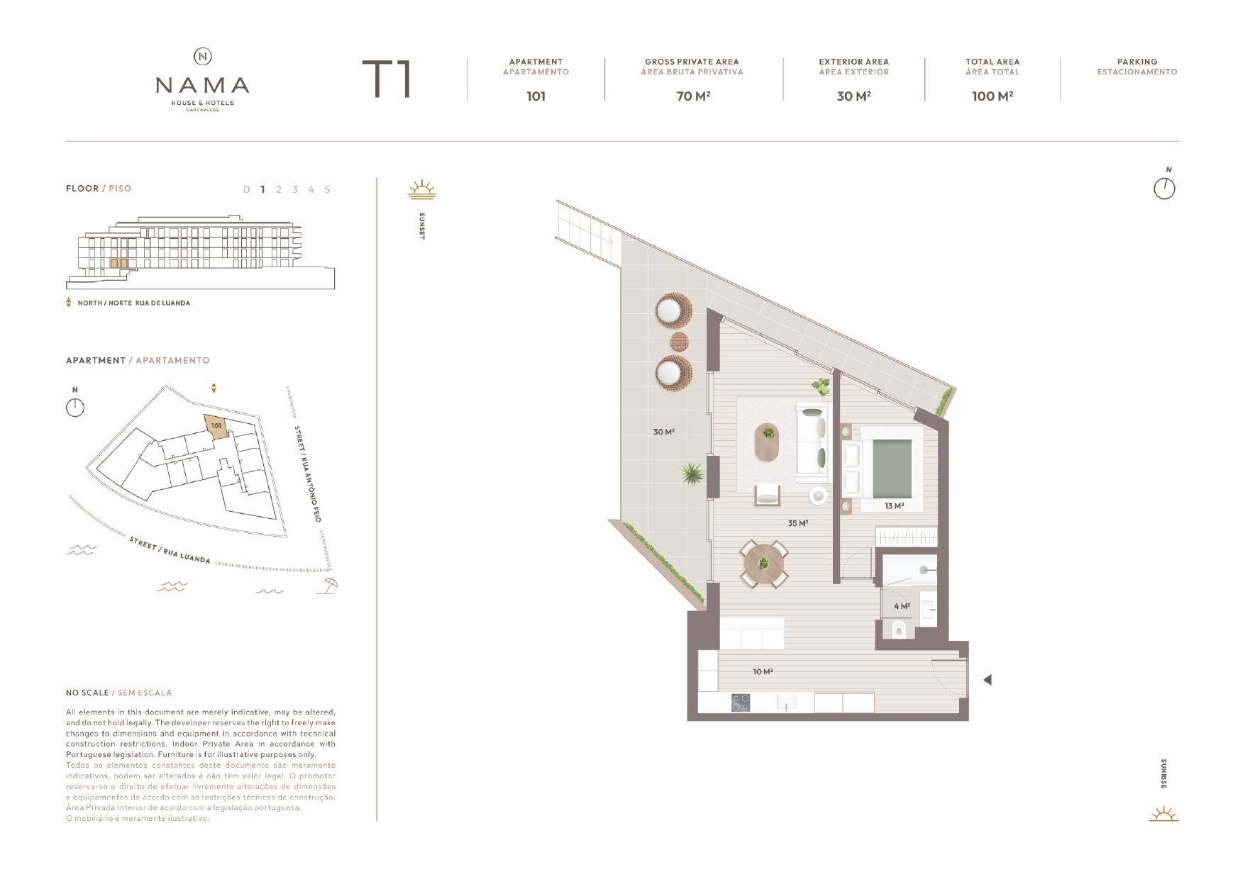 1 bed Apartment For Sale in Cascais Municipality, Lisbon Metropolitan Area