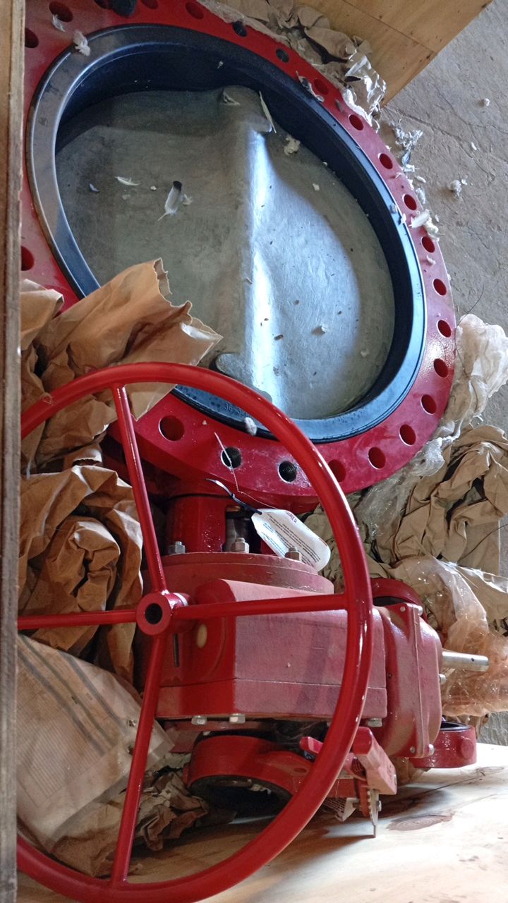 Bray 32" Industrial Butterfly Valve, Model CBA008268, 150 PSI
