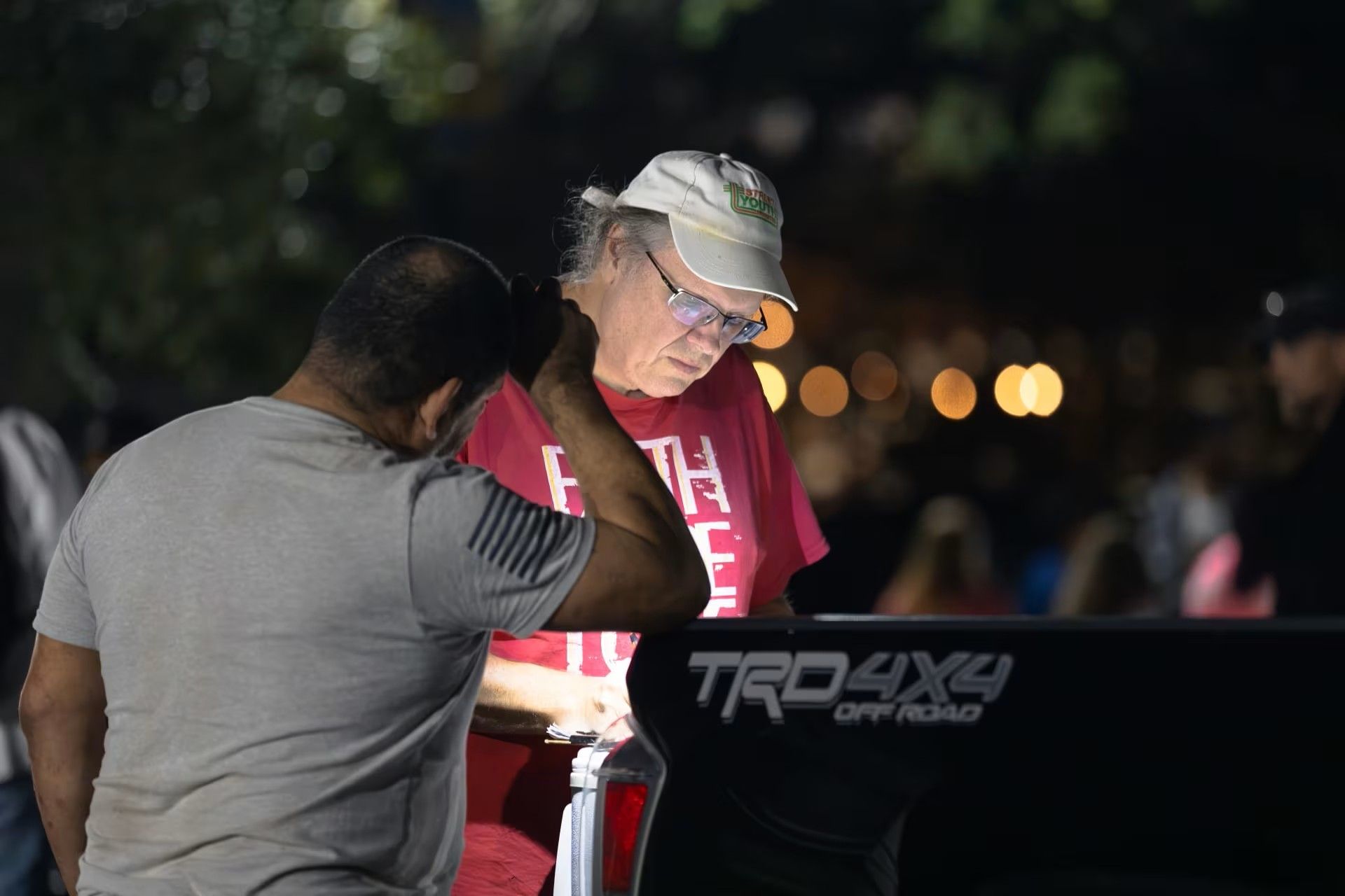 Homeless praying for homeless
