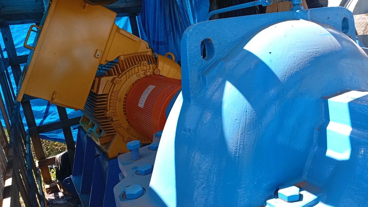 KSB RDLO 400-525 B â Horizontal Split Case Centrifugal Pump with Motor 2372 m³/h