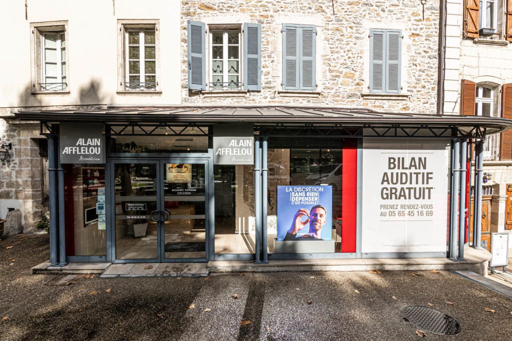 Magasin audioprothesiste Promenade du Guiraudet - 7 rue Gautharie 12200 VILLEFRANCHE-DE-ROUERGUE extérieur