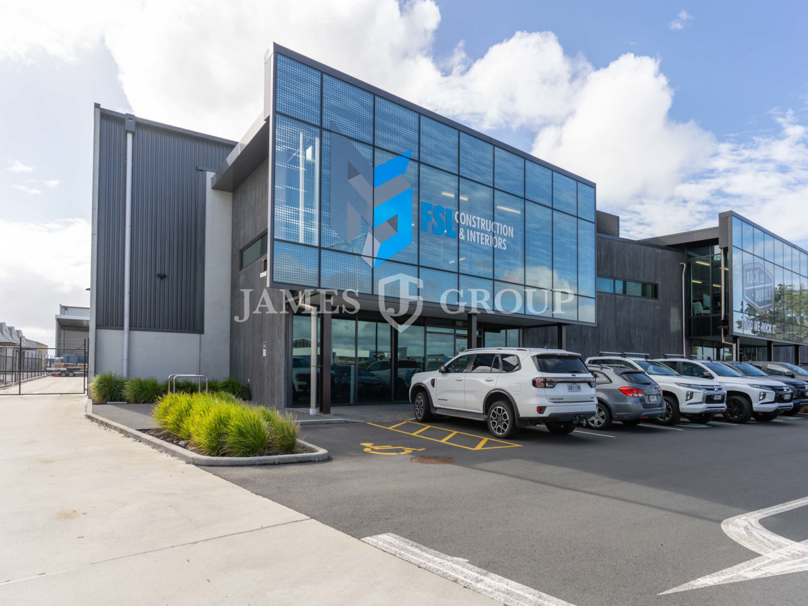 High Stud Warehouse + Canopy + 12 Carparks