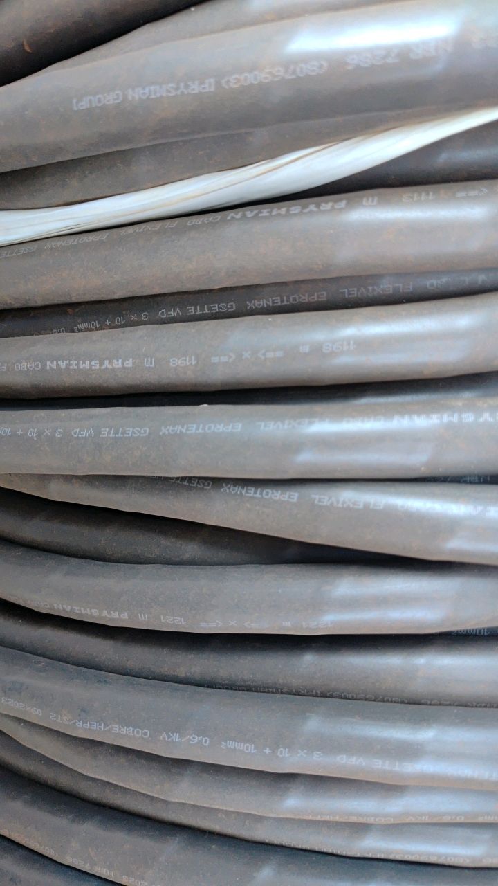 Prysmian Flexible Cable 1KV 1x3c 10mm² +10mm² 960m