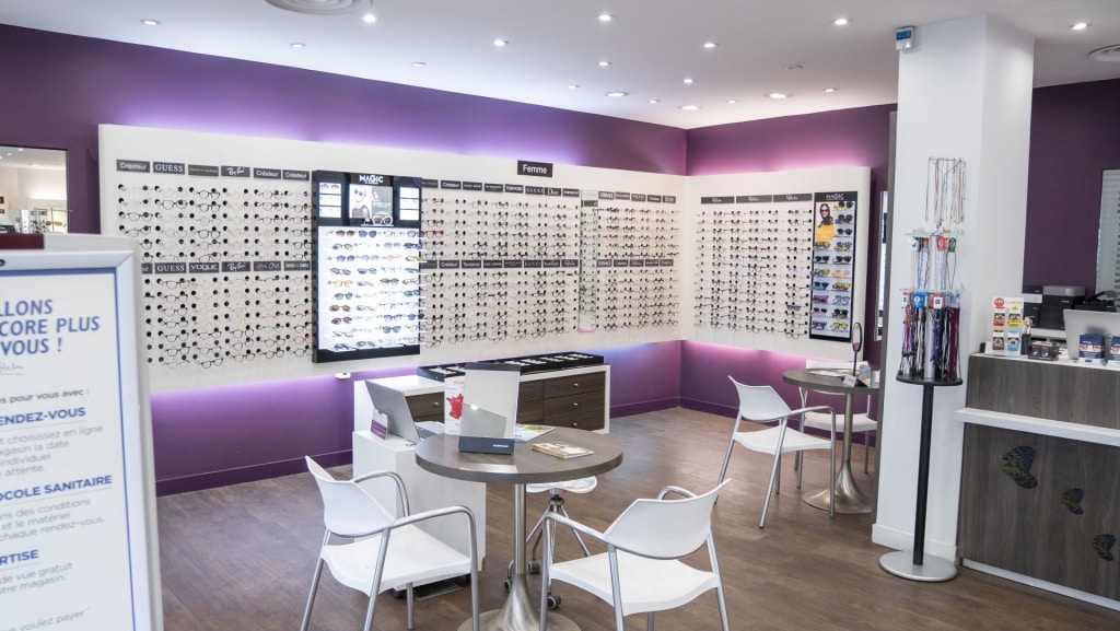 Magasin Opticien 72 bis avenue de Flandres 75019 PARIS intérieur