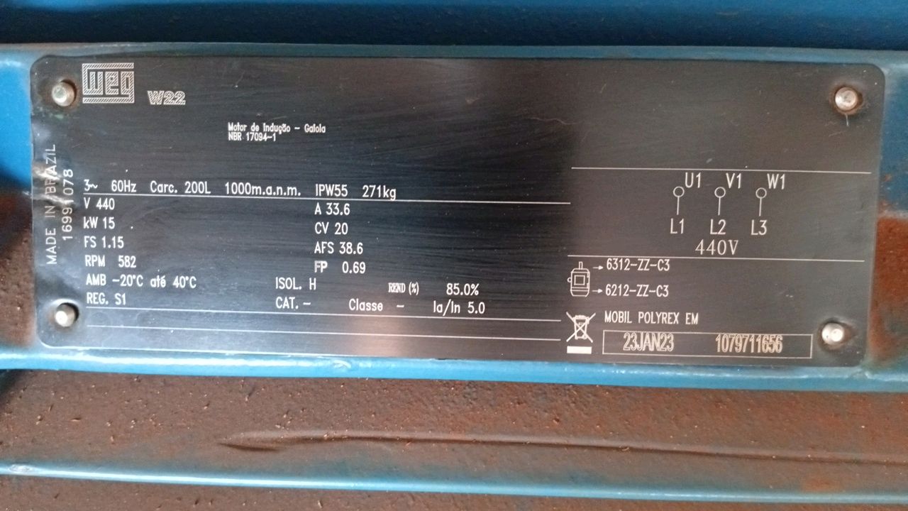WEG W22 200L Electric Motor 20â¯HP