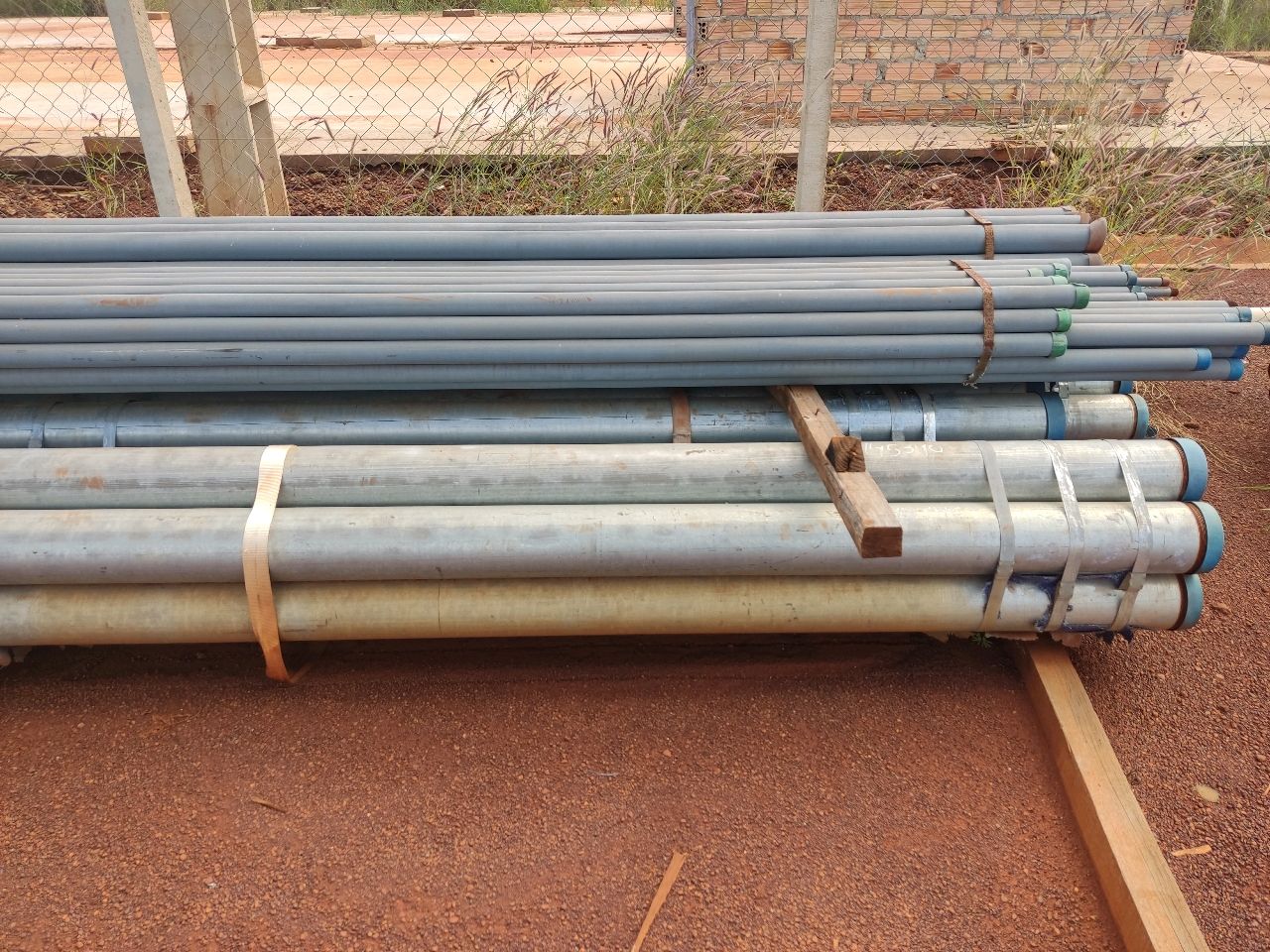 Lot of Several Galvanized Conduit Tube