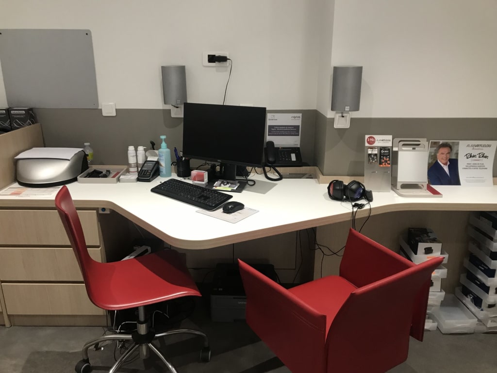 Magasin audioprothesiste 20 rue des Moissons - SILIC 213 - ZAC de la Ceriseraie 94260 FRESNES intérieur