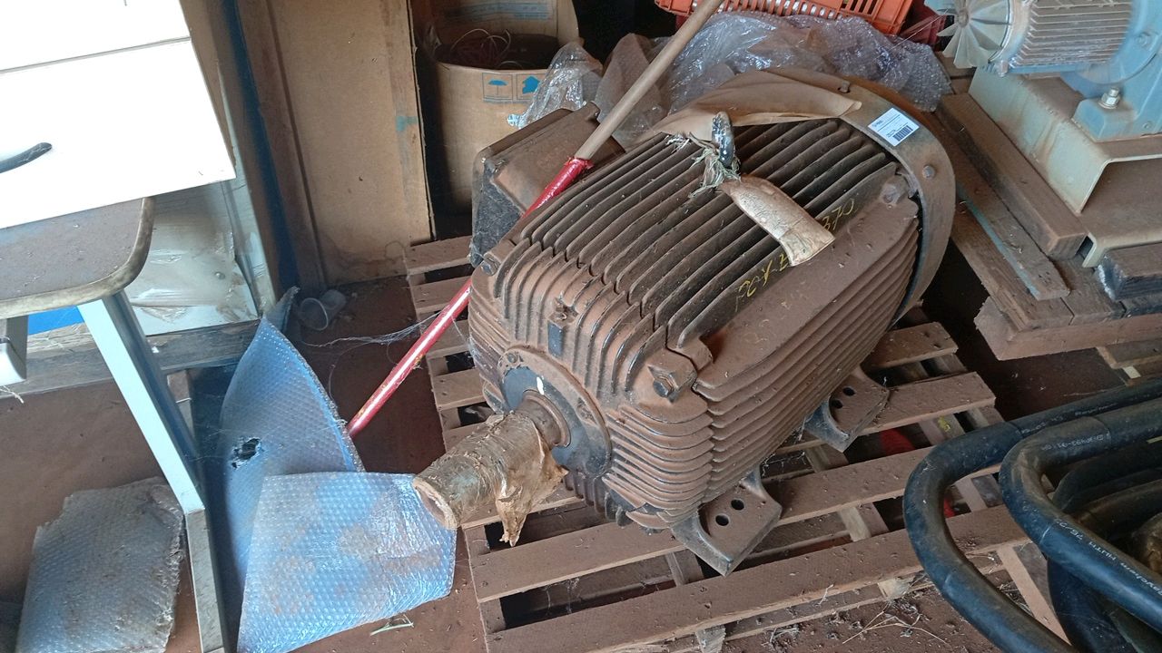 Large Industrial Electric Motor - Three-Phase