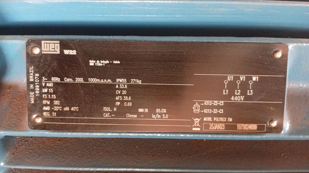 WEG W22 200L Electric Motor 20â¯HP