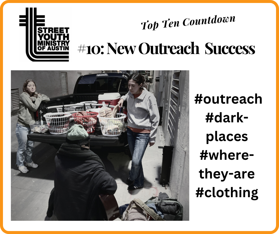 Street Youth Ministry Top Ten Countdown #10: New Outreach Success