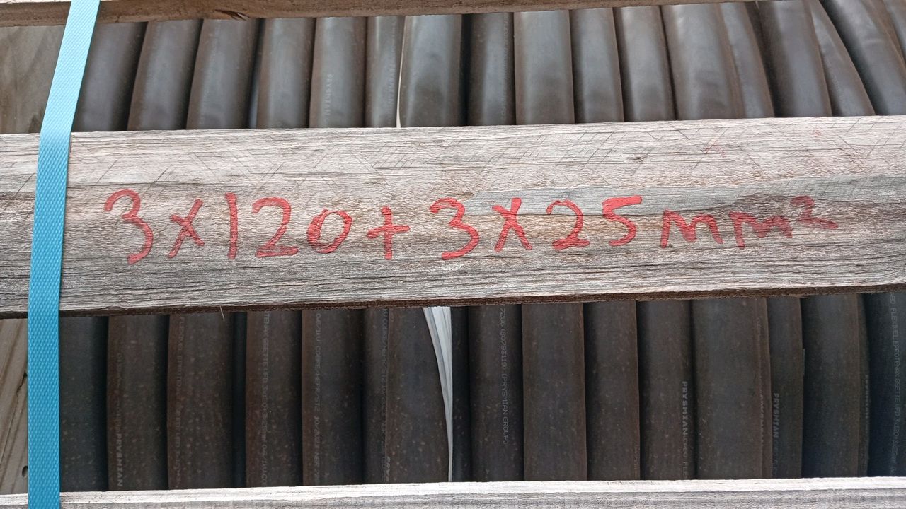 Prysmian Flexible Cable 1KV 3F+3T 3x120 + 3x25mm² 500m