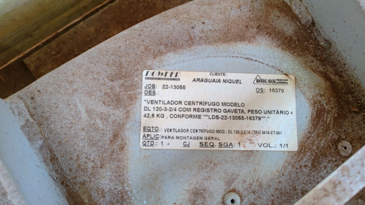 Industrial Centrifugal Fan with Drawer Valve