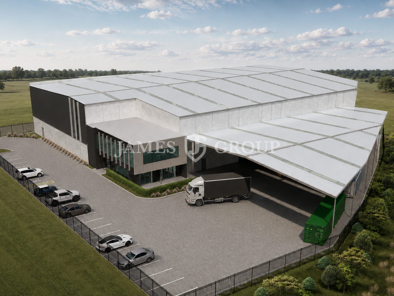 Brand-new High-stud Industrial With Drive-through