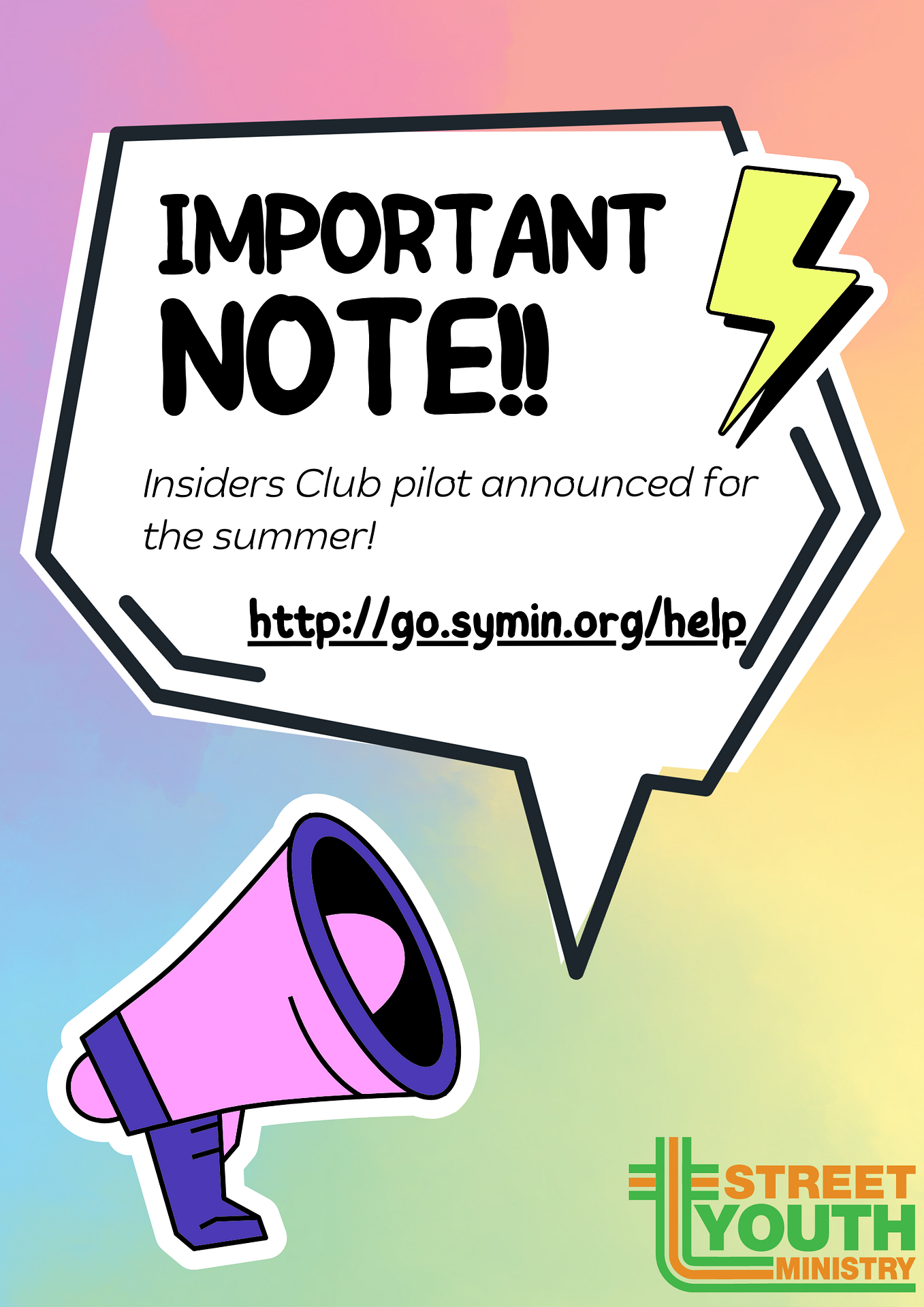 Insiders Club pilot announced for the summer!